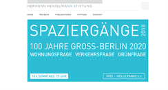 Desktop Screenshot of hermann-henselmann-stiftung.de